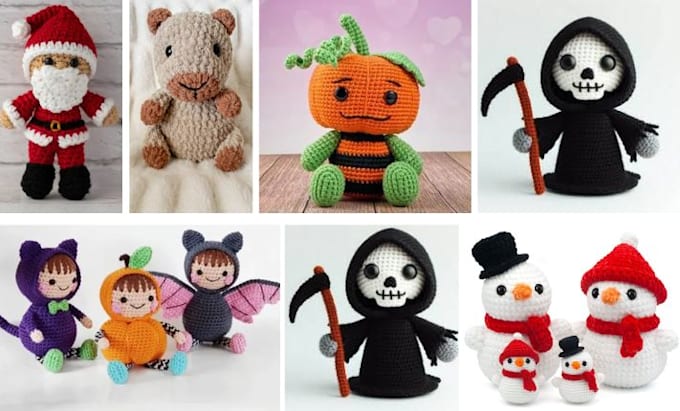 create custom step by step amigurumi crochet pattern and plush toy tutorial etsy