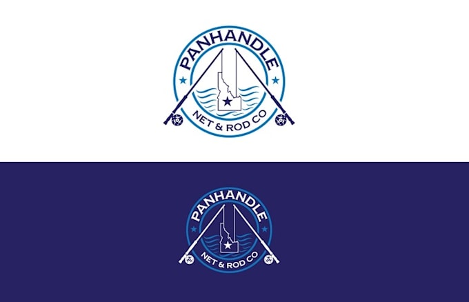 design modern custom fly rods nets logo