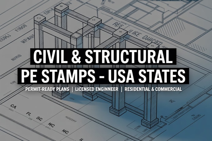 do civil and structural engineering with pe stamps in ca, fl, ga, sc, nc, il