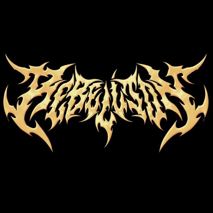 design a brutal and unreadable death metal logo