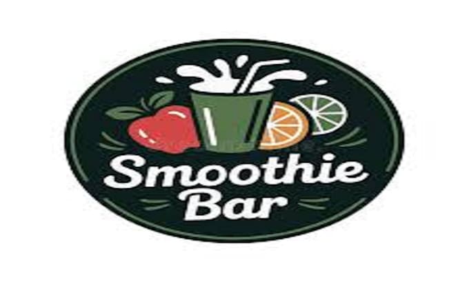 do modern smoothie bar and juice logo design
