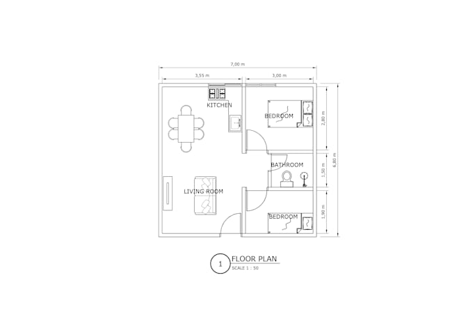 draw 2d floor plant with sketch up
