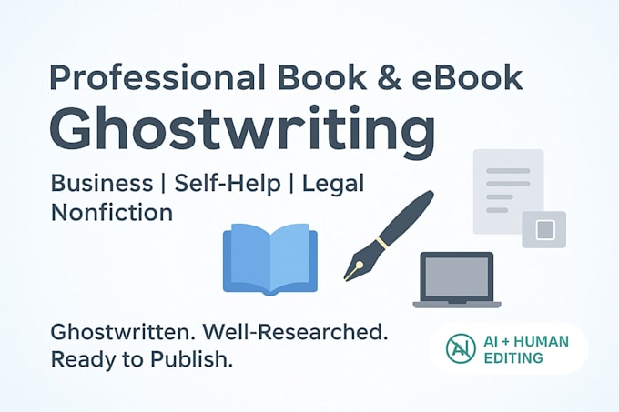 be your ghostwriter for all genres