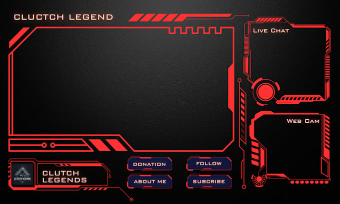 View of Design animated custom twitch stream overlay and twitch stream panels ...