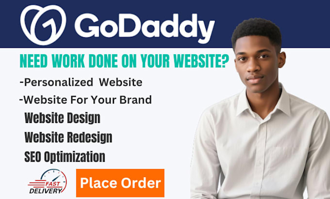 design a stunning godaddy website for your business or brand develop godaddy