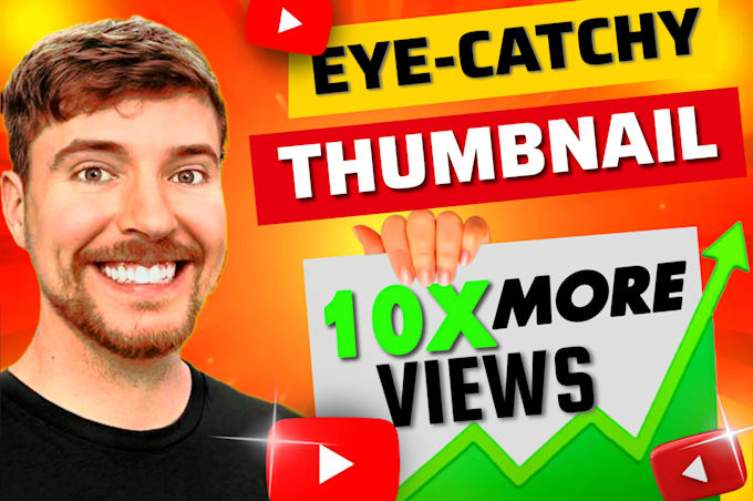 design viral and minimalist youtube thumbnail with 6 hour express delivery