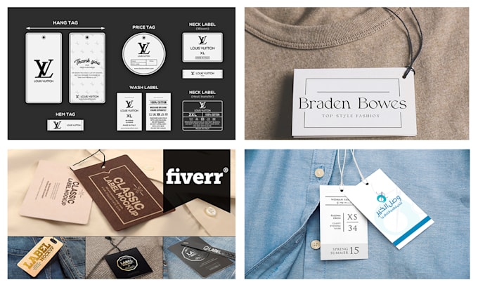 Design unique modern clothing labels and hang tags by Zabiar_ | Fiverr