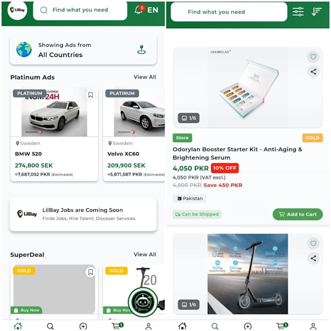 develop a custom flutter app for ecommerce and startups