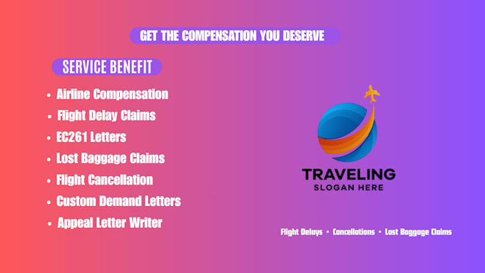 write flight delay or airline compensation demand letters