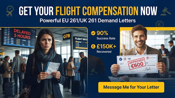 write a powerful eu 261 flight delay compensation demand letter
