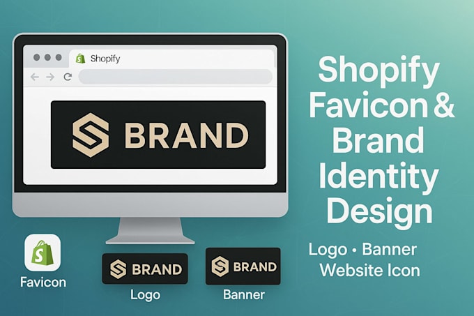 Design shopify favicon custom business logo banner design website icon ...