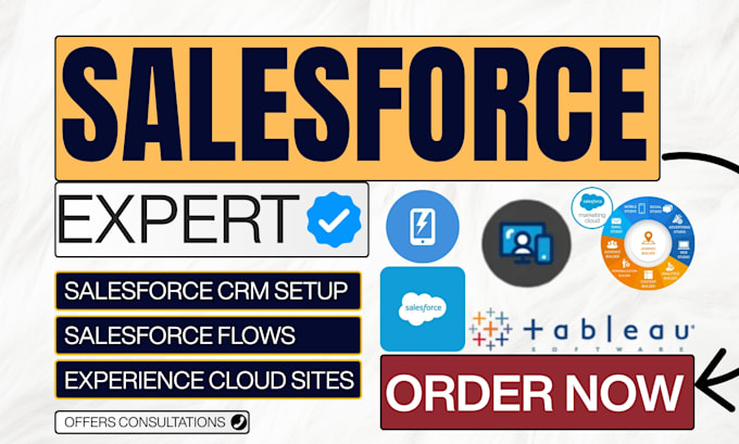 setup salesforce CRM sales cloud service cloud experience cpq reports flows apps