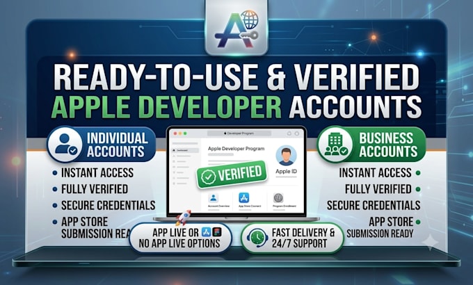help you to get a verified apple developer accounts