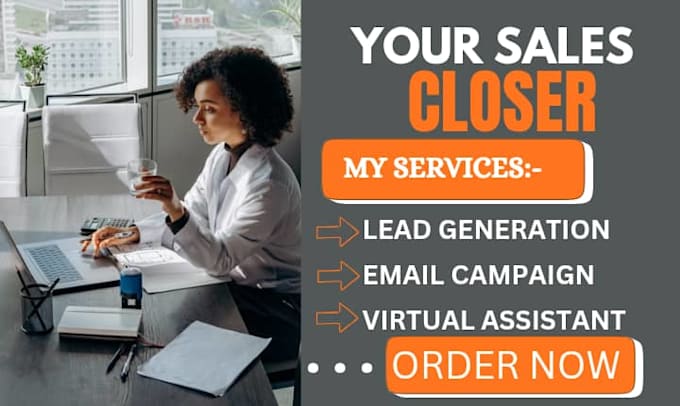 be your online sales closer assistant commission sales rep