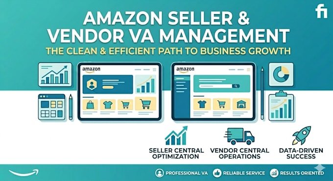 your amazon seller central and vendor central VA management expert