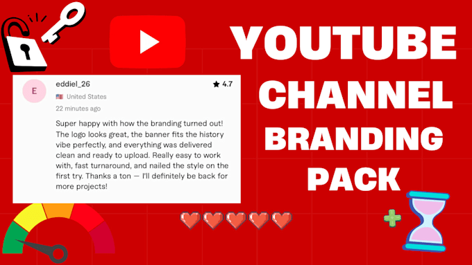 create professional youtube channel branding full pack