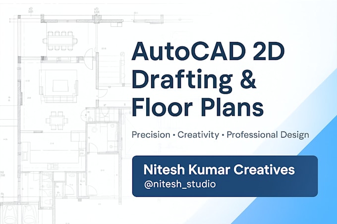 create professional 2d autocad drawings and civil drafting layouts