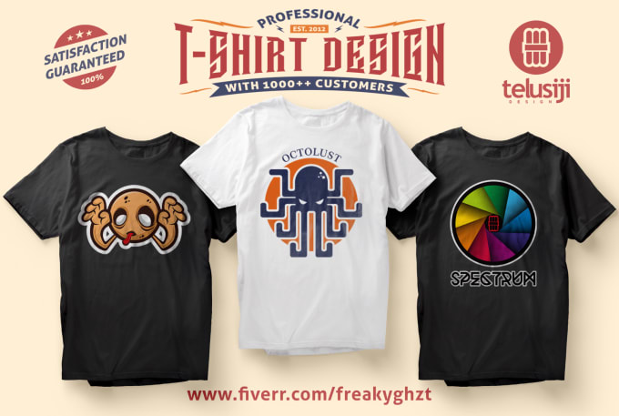 Create custom professional t shirt design by Freakyghzt | Fiverr