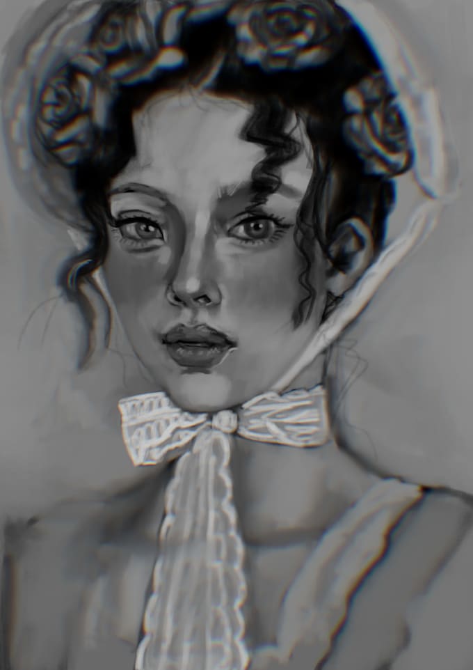 paint a soft dreamy stylized portrait