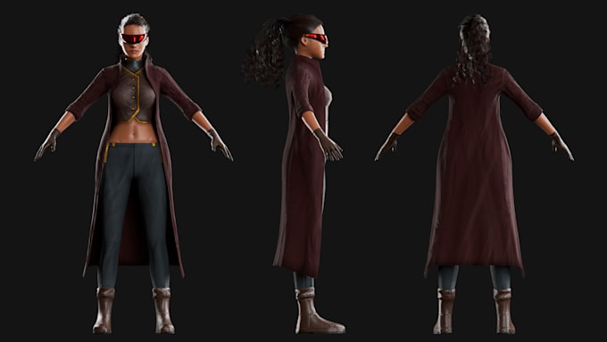 create a custom 3d realistic character for your game
