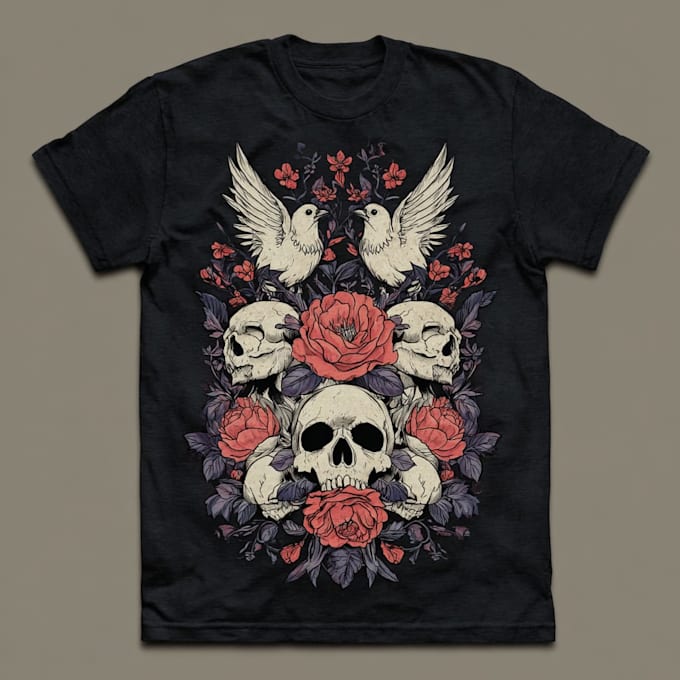 do vintage t shirt design for you