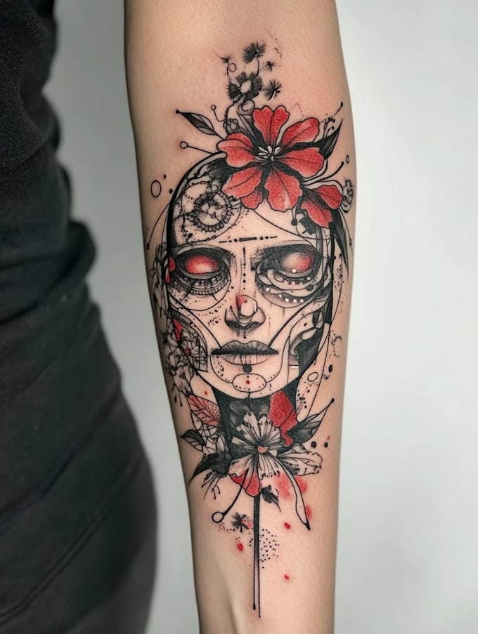 unique realistic tattoo design