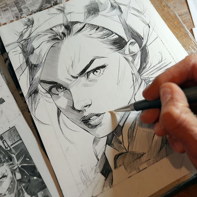 design comic book illustration, comic illustration
