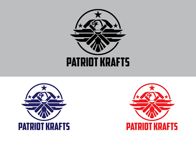design modern custom eye catching patriot logo
