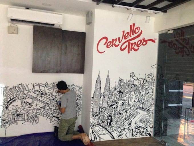 create and design mural wall art painting
