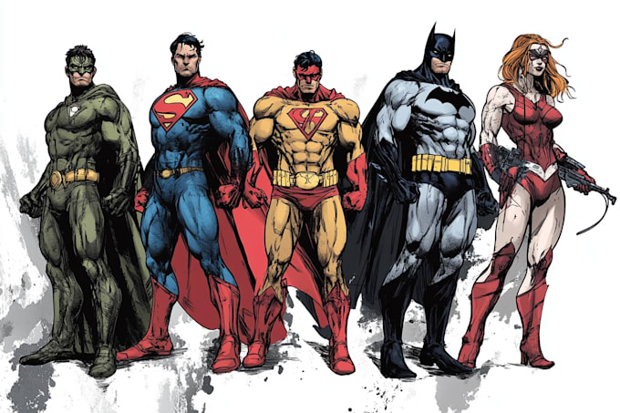 superhero character for comics