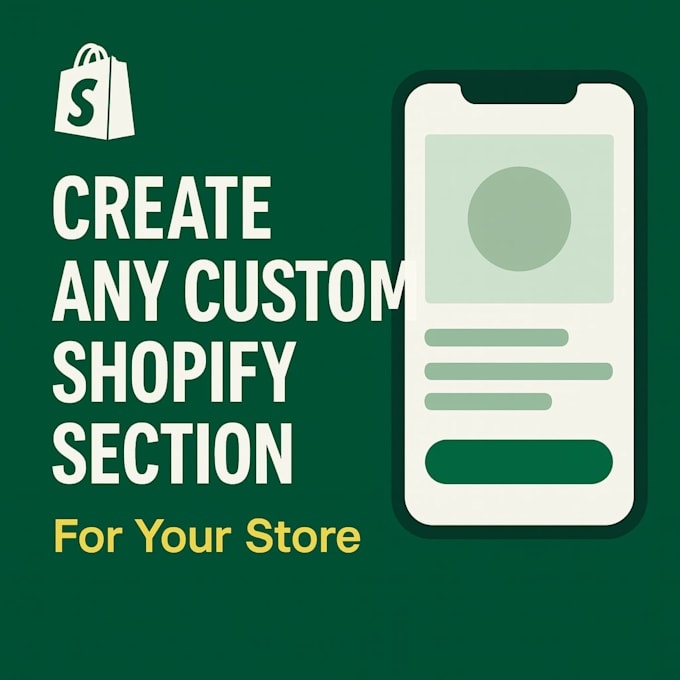 create any custom shopify section for your store