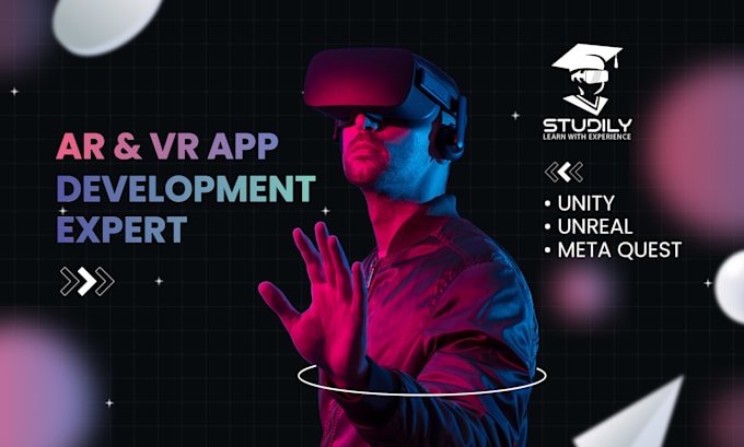develop ar VR apps ,simulations in unity for meta quest
