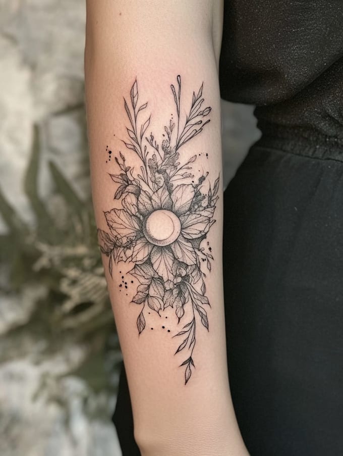 create minimalist tattoo design