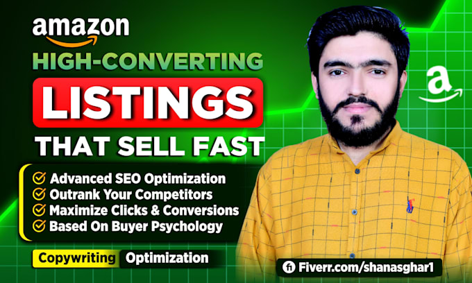 write SEO optimized amazon listing, amazon copywriting, fba product description