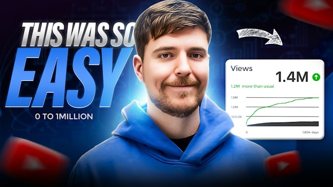 design premium and stylish clickbait youtube thumbnails