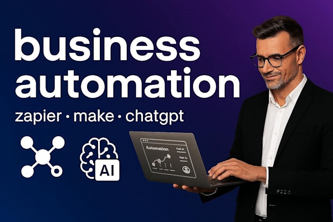 automate your business workflows with zapier, make and chatgpt