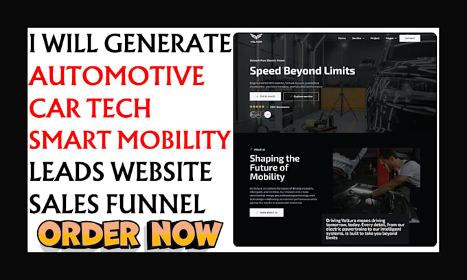 generate automotive ev leads funnel automation smart mobility car tech website