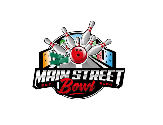 create wonderful and excellent bowling logo design