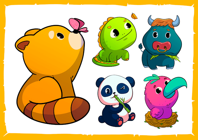 draw simple cute characters