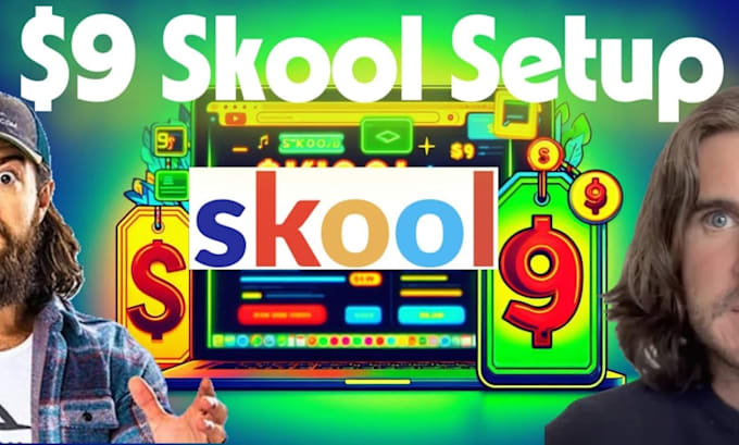 set up skool group, skool community, skool promotion, online community