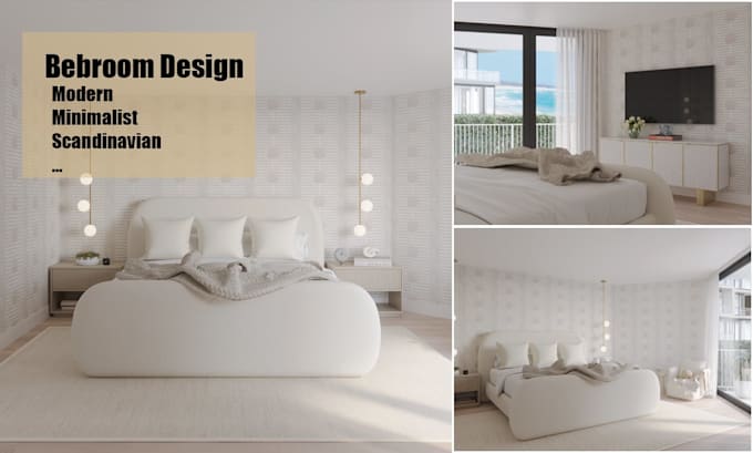 design a modern, scandinavian bedroom to suit your needs