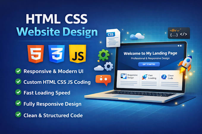 Develop a responsive website using html, css, javascript by Devjoynul ...