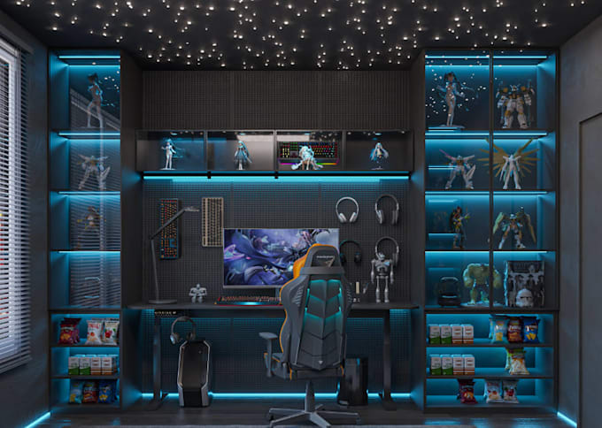 Renovate gaming room design,bedroom design,game lounge, esports room ...