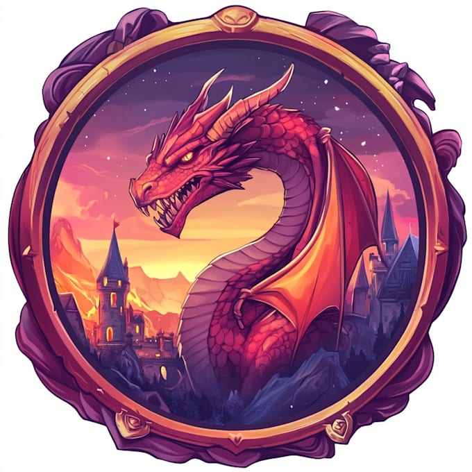 design creative fantasy game logo for mobile seeks