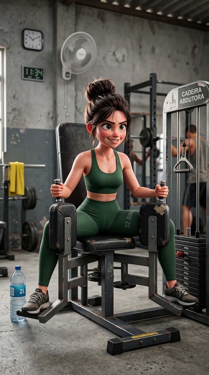 create custom 3d fitness, gym workout and bodybuilding exercise animations