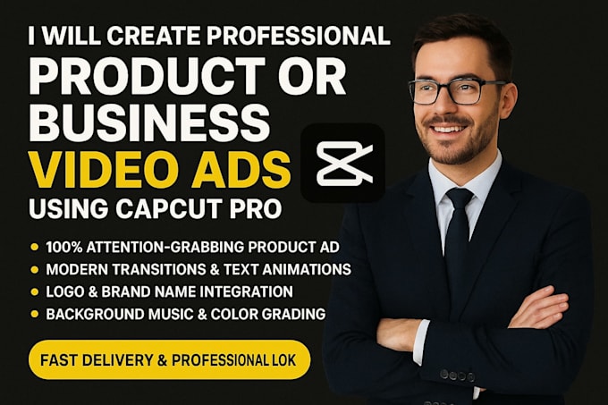 create professional product or business video ads using capcut pro