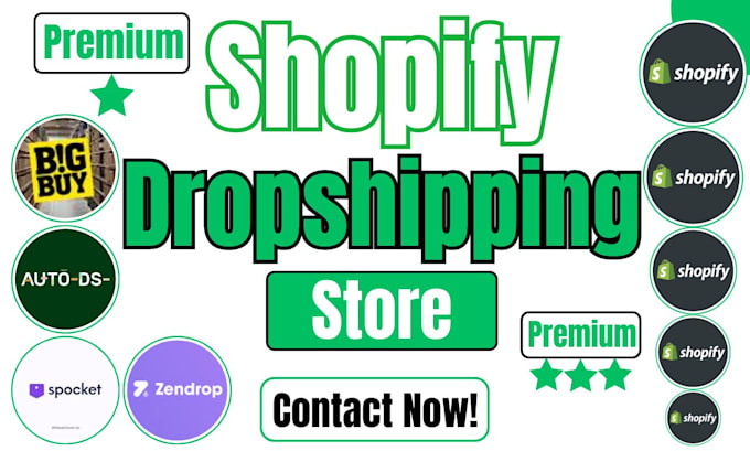 build shopify website design dropshipping autods shopify website development