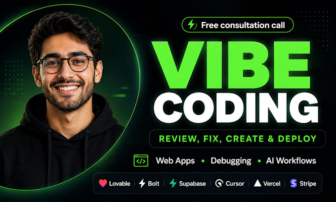 review, fix your vibe code or make custom website, application with vibe coding