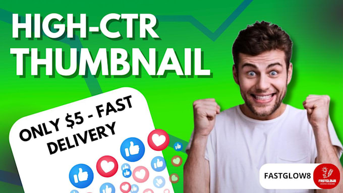 design high CTR youtube thumbnails