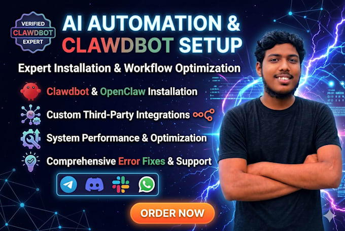 setup openclaw ai agent, automation workflows and integrations